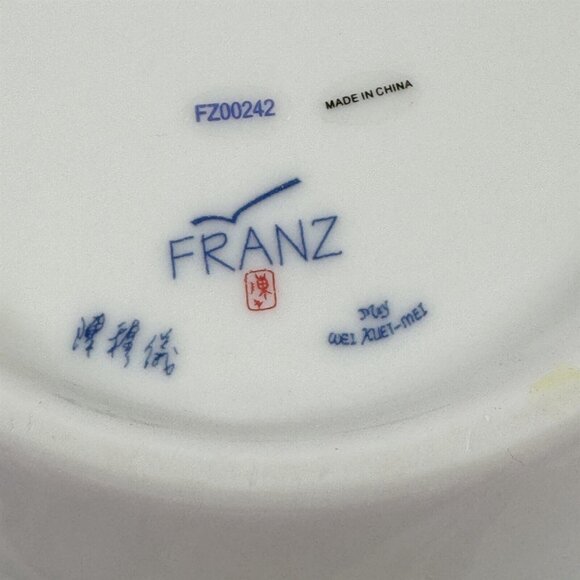 Franz Collection Porcelain Pink Garden Rose Bowl Candleholder Roses FZ00242 - Picture 9 of 9